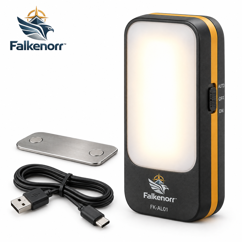 Falkenorr™ BlackoutSense Emergency Light – Automatic Power Failure Detection Lamp with Rechargeable Backup Battery
