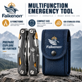 Falkenorr™ RescueCore Multi-Function Emergency Tool – Compact Preparedness Tool with Light, Cutter, Hammer & Utility Functions