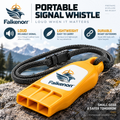 Falkenorr™ SignalReach Portable Emergency Whistle – Compact High-Visibility Safety Whistle for Hiking, Camping, Travel & Emergency Kits